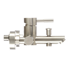 Смеситель для ванны Сorsa Deco AS нержавеющая сталь однорычажный с коротким изливом с лейкой (FBTAS1) - фото 18