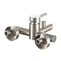 Смеситель для ванны Сorsa Deco AS нержавеющая сталь однорычажный с коротким изливом с лейкой (FBTAS1) - фото 17