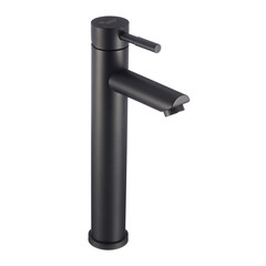 Смеситель для раковины высокий Corsa Deco AS однорычажный черный (FBASLB) - фото 7