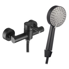 Смеситель без излива Corsa Deco AS черный с лейкой однорычажный (FSHASB) - фото 8