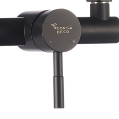 Смеситель без излива Corsa Deco AS черный с лейкой однорычажный (FSHASB) - фото 12