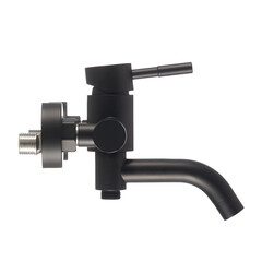 Смеситель для ванны Сorsa Deco NS черный однорычажный с коротким изливом с лейкой (FBTNS1B) - фото 18