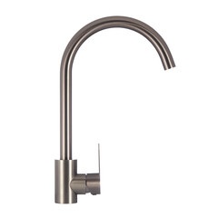 Мойка для кухни Mixline Pro 50х50х20 см врезная с сифоном со смесителем Corsa Deco Creek с высоким изливом сталь графит (556575/FKCSMG) - фото 6