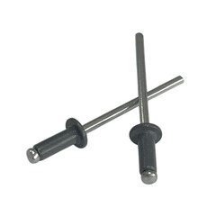 Заклепка вытяжная 3,2x8 мм алюминий/сталь серая RAL 7024 (100 шт.) - фото 1