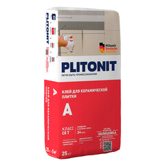 Изображение товара Клей для плитки Plitonit А универсальный серый класс C0 T 25 кг