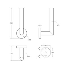 Держатель для туалетной бумаги Cezares нержавеющая сталь хром (RELAX-PHV-01) - фото 3