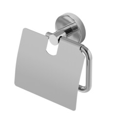 Изображение товара Держатель для туалетной бумаги Cezares с крышкой нержавеющая сталь хром (RELAX-PH-01)