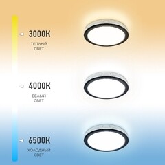 Светильник светодиодный накладной IN HOME Comfort Afina 3000-6500К 75 Вт IP40 белый с пультом - фото 6