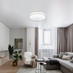 Светильник светодиодный накладной IN HOME Comfort Saphir 3000-6500К 75 Вт IP40 белый с пультом - фото 3