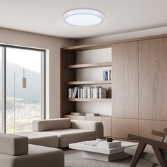 Светильник светодиодный накладной IN HOME Comfort Saphir 3000-6500К 75 Вт IP40 белый с пультом - фото 4