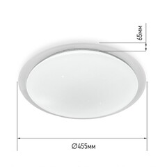 Светильник светодиодный накладной IN HOME Comfort Galaxy 3000-6500К 55 Вт IP40 белый с пультом - фото 2