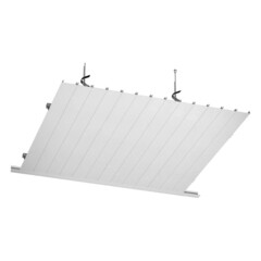 Рейка сплошная S-дизайн 3 м 100АS белый жемчуг - фото 2