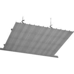 Рейка сплошная S-дизайн 3 м A100AS A907RUS04 металлик - фото 2