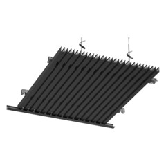 Рейка кубообразный дизайн 30х40 мм 3 м A38S черная матовая - фото 2