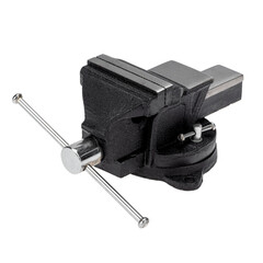 Изображение товара Тиски слесарные Kranz поворотные с наковальней 100 мм (KR-12-5101)