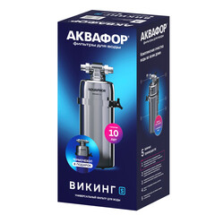Корпус фильтра Аквафор Викинг S для холодной и горячей воды нержавеющая сталь 3/4 НР(ш) х 3/4 НР(ш) - фото 4