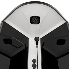 Душевая кабина Domani-Spa Delight Slim 90х90х218 см стекло прозрачное 4 мм с высоким поддоном полукруг - фото 5