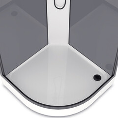 Душевая кабина Domani-Spa Delight Slim 90х90х218 см стекло прозрачное 4 мм с низким поддоном полукруг - фото 3