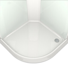 Душевая кабина Domani-Spa Delight Slim 90х90х218 см стекло матовое 4 мм с низким поддоном полукруг - фото 3