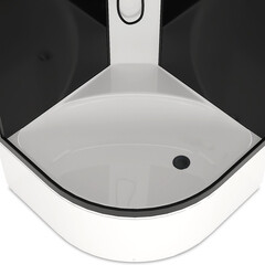 Душевая кабина Domani-Spa Delight Slim 90х90х218 см стекло прозрачное 4 мм с высоким поддоном полукруг - фото 3