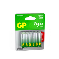 Батарейка GP Batteries Super G Tech ААА мизинчиковая LR03 1,5 В (12 шт.) (GP 24AA218/4-2CRSBC12) - фото 10