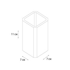 Стакан для ванной Fixsen Text настольный керамика белый (FX-230-3) - фото 2