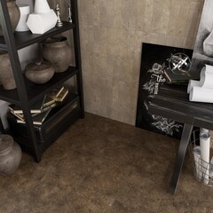 Клинкерная плитка для фасада Керамин Вермонт (17 шт.= 1,33 кв.м) коричневая 298х298х8 мм - фото 3