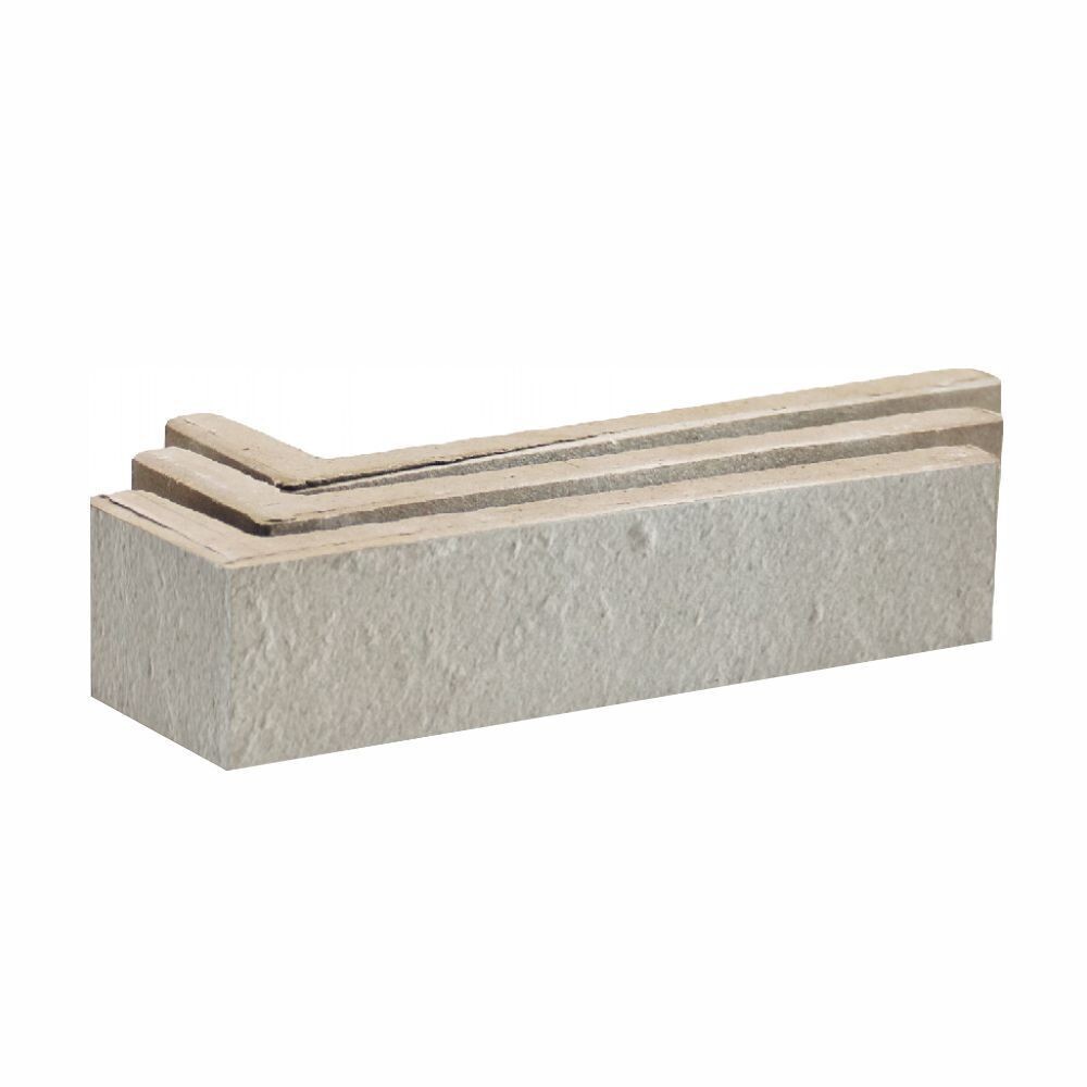 

Клинкерная плитка для фасада угловая Terramatic Forta Grey Riegel AC (8 шт.= 0,08 кв.м) серая 185х60х40х14 мм, Серый