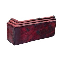 Изображение товара Клинкерная плитка для фасада угловая Terramatic Moon Original DK (8 шт.= 0,14 кв.м) красно-бурая 185х60х71х14 мм