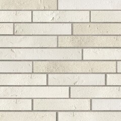 Изображение товара Клинкерная плитка для фасада Terramatic Forta White Riegel AC (10 шт.= 0,16 кв.м) слоновая кость 390х40х14 мм