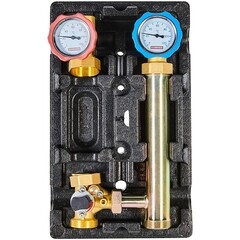 Насосная группа Rommer 1 ВР(г) х 1 1/2 НР(ш) с трехходовым приводным смесителем без насоса (RDG-1003-012501) - фото 1