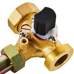 Насосная группа Rommer 1 ВР(г) х 1 1/2 НР(ш) с трехходовым приводным смесителем без насоса (RDG-1003-002501) - фото 2