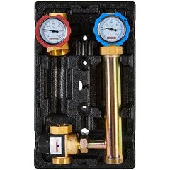 Насосная группа Rommer 35-60С 1 ВР(г) х 1 1/2 НР(ш) с термостатическим смесительным клапаном без насоса (RDG-1002-012501) - фото 1