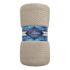 Изображение товара Плед 150х200 см TexRepublic Жаккард микрофибра бежевый