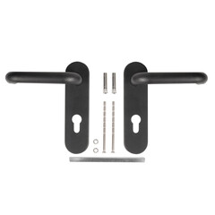 Ручка дверная Fuaro FP.DH172.0433 NE BL-24 для противопожарной двери черная (58841) - фото 4