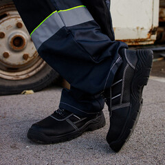 Сандалии рабочие из искусственной кожи с защитным подноском размер 43 черные Мистраль Аскет (134465) - фото 4