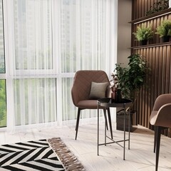 Журнальный столик круглый графит Sheffilton SHT-CT8 - фото 3