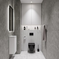 Панель композитная Ceramin 1180х392х3 мм Classen сатин marmi magallan grey 3,7 кв.м (8 шт.) - фото 5