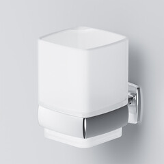 Стакан для ванной AM.PM Gem с держателем стекло матовый/металл хром (A9034300) - фото 4