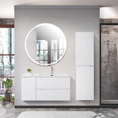 Тумба под раковину BelBagno Etna 100 см подвесная белая (ETNA-1000-2C-1A-SO-BL-R) - фото 3