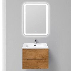 Тумба под раковину BelBagno Etna 60 см подвесная светлое дерево (ETNA-600-2C-SO-RN-P) - фото 3