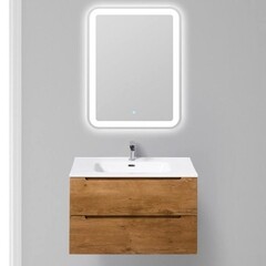 Тумба под раковину BelBagno Etna 80 см подвесная светлое дерево (ETNA-800-2C-SO-RN-P) - фото 3