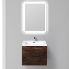 Тумба под раковину BelBagno Etna 60 см подвесная темное дерево (ETNA-600-2C-SO-RW-P) - фото 3