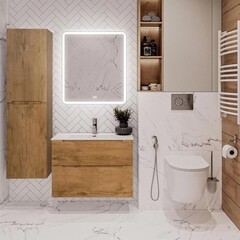 Пенал BelBagno Etna 40 см подвесной левый светлое дерево - фото 3