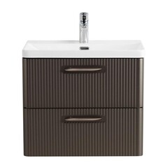 Изображение товара Тумба под раковину BelBagno Due 60 см подвесная темно-серая (DUE-600-2C-SO-GM-P-FH)