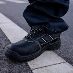 Ботинки из искусственной кожи с защитным подноском размер 45 черные Мистраль Аскет (134485) - фото 3