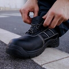 Ботинки из искусственной кожи с защитным подноском размер 45 черные Мистраль Аскет (134485) - фото 2