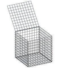 Изображение товара Габион сетчатый 400х400х400 мм ячейка 50х50 мм цинк Таврос