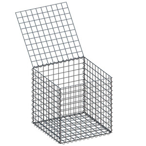 Габион сетчатый 400х400х400 мм ячейка 50х50 мм цинк Таврос