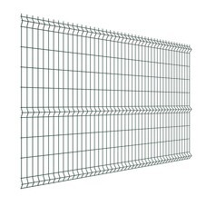 Секция заборная 3D Medium 1730х2500 мм d4 мм ячейка 55х200 мм зеленая RAL 6005 Grand Line